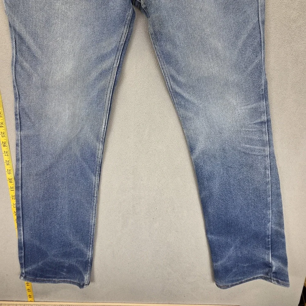 VTG Levis Jeans Mens Blue Skosh Made in USA 80s Straight Stretch Fits 36x32‎